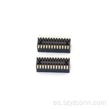 Conector hembra SMT de doble fila con paso de 0,8 mm
